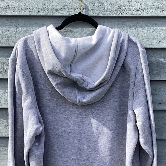 NWT HoodieBuddie Gray Zip-Up Hoodie w/ Drawstring Headphones Large - Picture 5 of 9